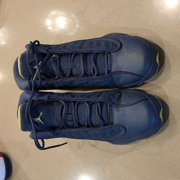 Air Jordan 13 Retro GS 'Squadron' Blue Colorway Electric Yellow Outsole 6 - Picture 1 of 11